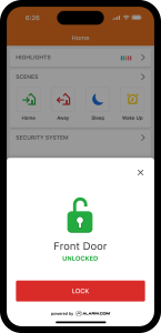 Front Door Unlock app
