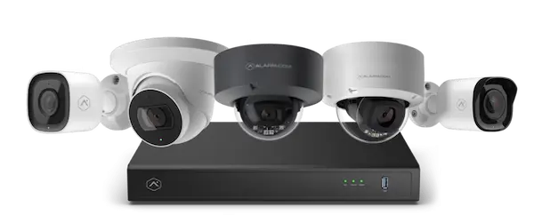 five camera system for house including server