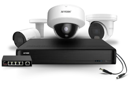 triple camera system for commercial building